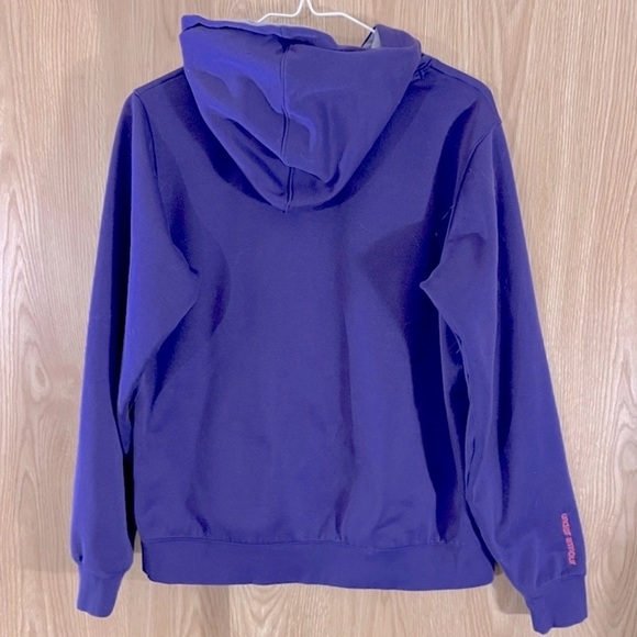 Under Armour Purple Logo Hoodie Sweatshirt - Picture 3 of 4